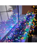 Instalatie de Craciun cluster, 480 Led-uri multicolor, lungime 10M ,interconectabila, 8 jocuri lumini