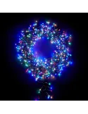 Instalatie de Craciun cluster, 480 Led-uri multicolor, lungime 10M ,interconectabila, 8 jocuri lumini