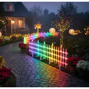 Instalatie tip gardulet LED RGB, 3M, 10 Panouri LED 30x40cm, 16M Culori, Efecte Muzicale, aplicatie control telefon, cod QR
