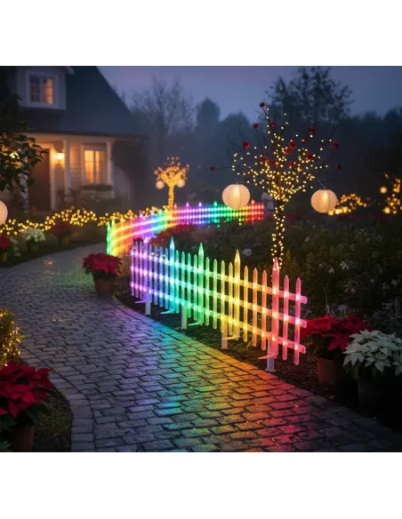 Instalatie tip gardulet LED RGB, 3M, 10 Panouri LED 30x40cm, 16M Culori, Efecte Muzicale, aplicatie control telefon, cod QR