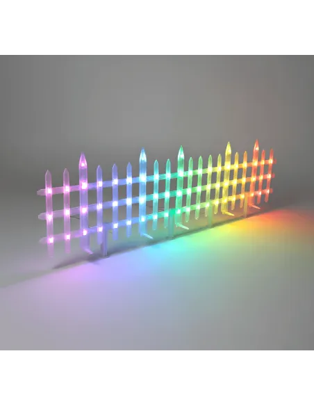 Instalatie tip gardulet LED RGB, 3M, 10 Panouri LED 30x40cm, 16M Culori, Efecte Muzicale, aplicatie control telefon, cod QR