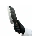Set 3 Cuțite Bucătar KingGary Profesionale, Oțel Inoxidabil Forjat, Lame 18-19 cm, Mâner Lemn Ergonomic