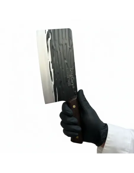 Set 3 Cuțite Bucătar KingGary Profesionale, Oțel Inoxidabil Forjat, Lame 18-19 cm, Mâner Lemn Ergonomic