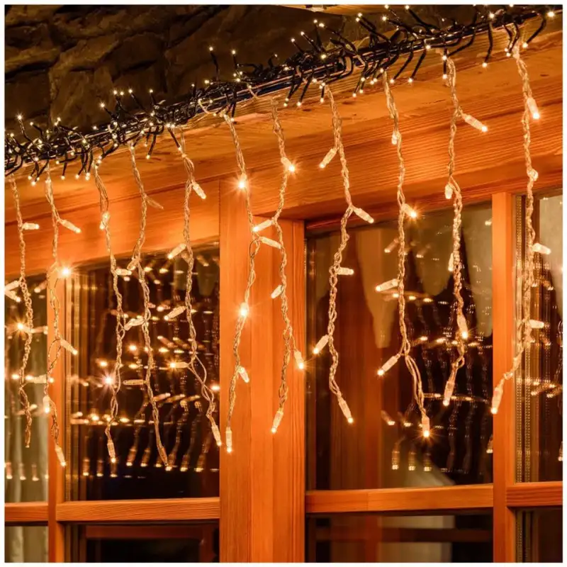 Set 2 instalatii perdea 3x1m, interconectabile