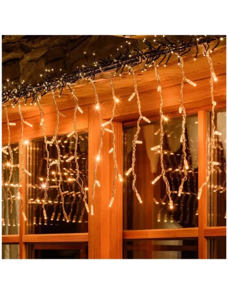 Set 2 instalatii perdea 3x1m, interconectabile