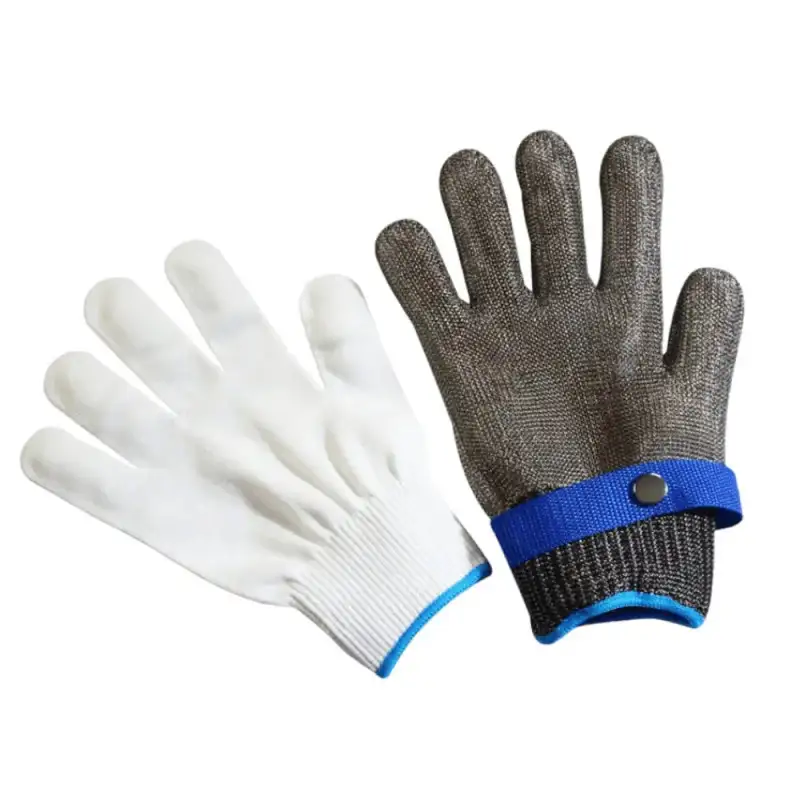 Manusa macelar protectie,anti-taiere, din plasa otel inoxidabil