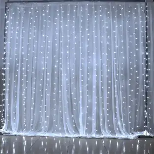 Instalatie tip perdea 3x2.8m, exterior-interior, 400 led 2