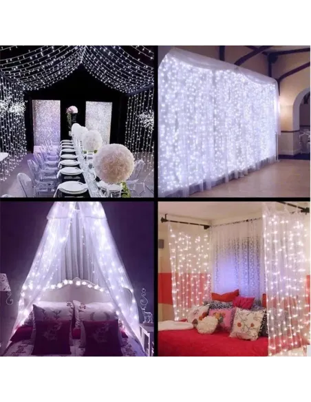 Instalatie perdea 6 m X 1 cu 320 leduri