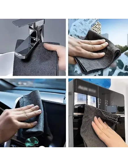 Set 10 Lavete Magice Microfibra 30x30 | Curățare Fără Scame