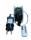 Instalatie Craciun 1000 LED-uri (100m), Anedius, Alb Cald, 31V , Timer și 8 Moduri - Exterior/Interior IP44
