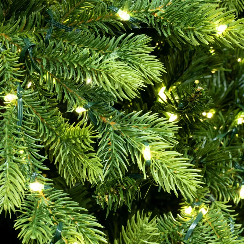 Instalatie Craciun 1000 LED-uri (100m), Anedius, Alb Cald, 31V , Timer și 8 Moduri - Exterior/Interior IP44