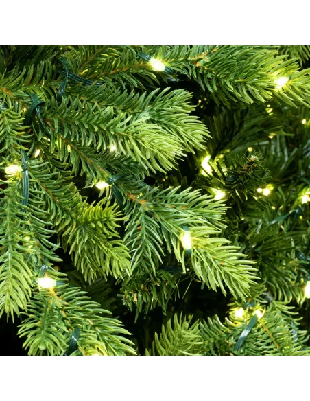 Instalatie Craciun 1000 LED-uri (100m), Anedius, Alb Cald, 31V , Timer și 8 Moduri - Exterior/Interior IP44