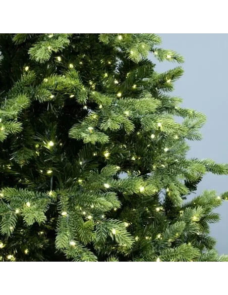 Instalatie Craciun 1000 LED-uri (100m), Anedius, Alb Cald, 31V , Timer și 8 Moduri - Exterior/Interior IP44