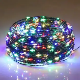 Instalatie Craciun 1000 LED-uri (100m), Anedius, Multicolor, 31V , Timer și 8 Moduri - Exterior/Interior IP44