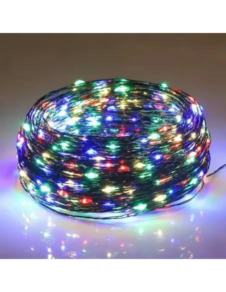 Instalatie Craciun 1000 LED-uri (100m), Anedius, Multicolor, 31V , Timer și 8 Moduri - Exterior/Interior IP44