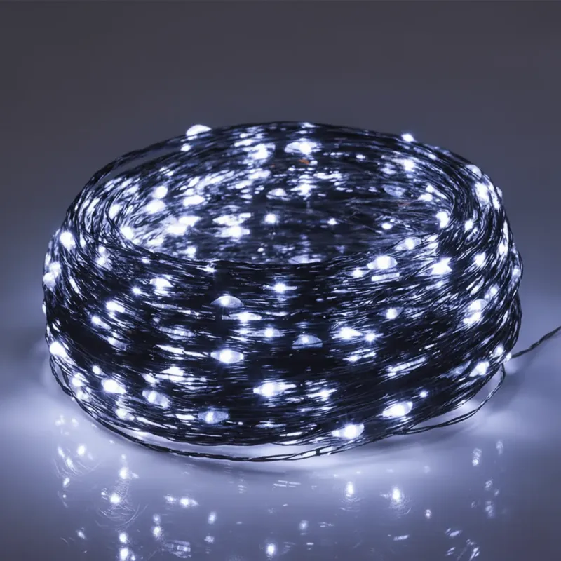 Instalatie Craciun 1000 LED-uri (100m), Anedius, Alb RECE, 31V , Timer și 8 Moduri - Exterior/Interior IP44