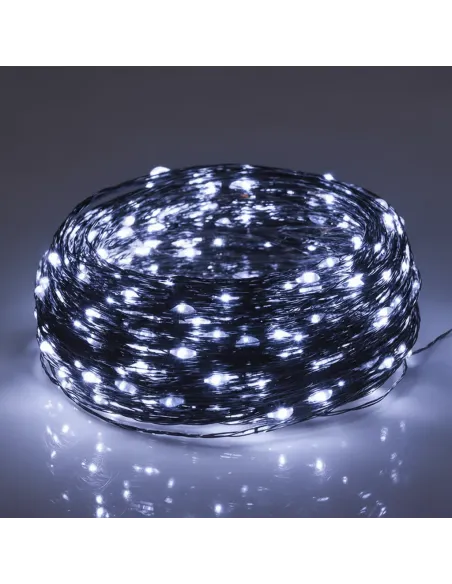 Instalatie Craciun 1000 LED-uri (100m), Anedius, Alb RECE, 31V , Timer și 8 Moduri - Exterior/Interior IP44