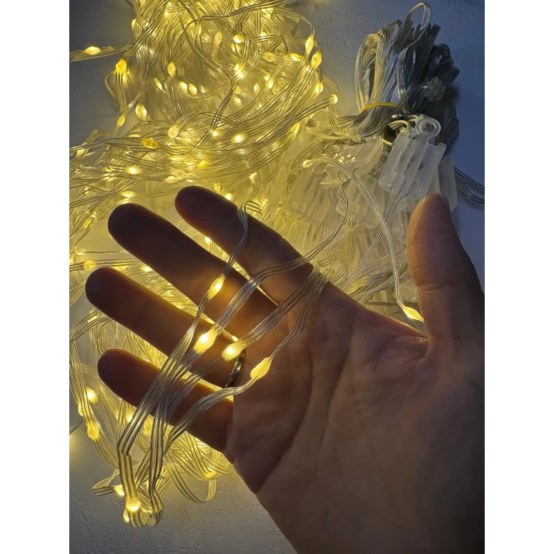 Instalatie perdea 8x1m, 320 led de exterior/ interior, tip banda cu led turnat, interconectabila, diverse culori