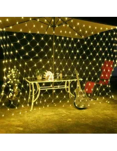 Instalatie tip plasa 3x3m, 8 jocuri de lumini, interconectabila, IP44, diverse culori 2