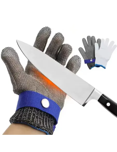 Manusa macelar protectie,anti-taiere, din plasa otel inoxidabil