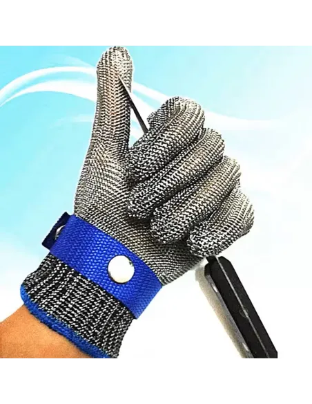 Manusa macelar protectie,anti-taiere, din plasa otel inoxidabil