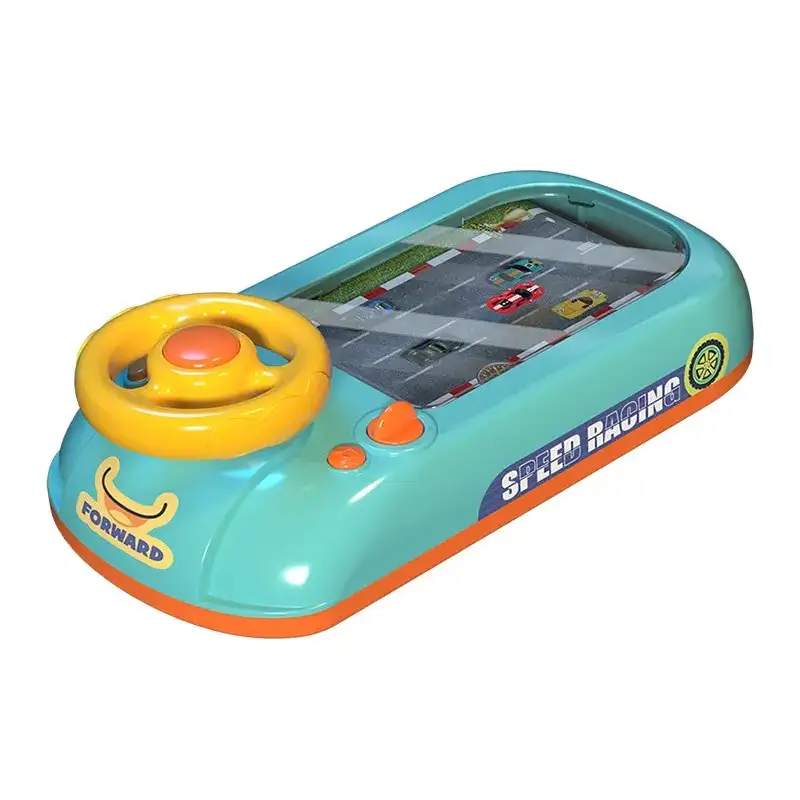 Jucarie Interactiva volan de condus cu circuit curse, sunete si functii, alimentare USB, pentru Copii 3-6 Ani