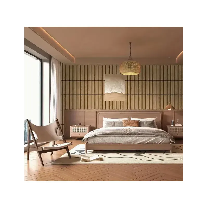 Tapet decorativ autoadeziv, aspect lemn vertical, 30x60cm, model 3D modern, pentru perete interior, imitatie riflaj