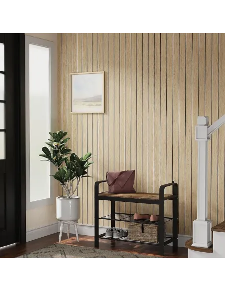 Rola tapet 3D, autoadeziv, imitatie riflaj, 40x300 cm, rezistent la apa, diverse culori