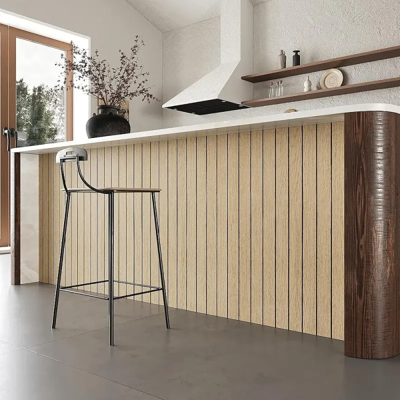 Rola tapet 3D, autoadeziv, imitatie riflaj, 40x300 cm, rezistent la apa, diverse culori