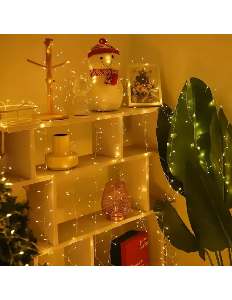 Rola Ghirlandă LED 1000 Mini 50m – Fir ALB, Iluminat Interior/Exterior, diverse culori