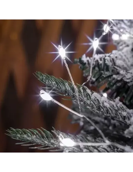 Rola Ghirlandă LED 1000 Mini 50m – Fir ALB, Iluminat Interior/Exterior, diverse culori