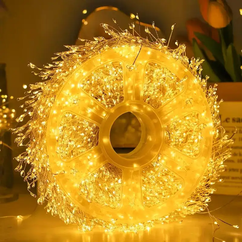 Rola Ghirlandă LED 1000 Mini 50m – Fir ALB, Iluminat Interior/Exterior, diverse culori
