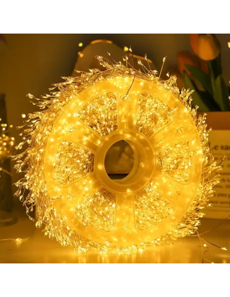 Rola Ghirlandă LED 1000 Mini 50m – Fir ALB, Iluminat Interior/Exterior, diverse culori