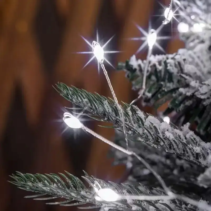 Rola Ghirlandă LED 600 Mini 30m – Fir ALB, Iluminat Interior/Exterior, diverse culori