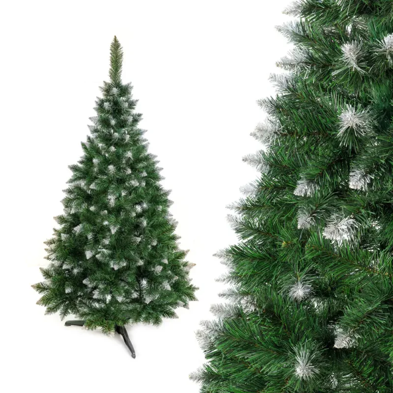 Cumpără Bradul Artificial Regina Europeană de 1.8m! Model superb, din PVC, cu vârfuri ninse. Hipoalergenic, ignifug și ușor de m