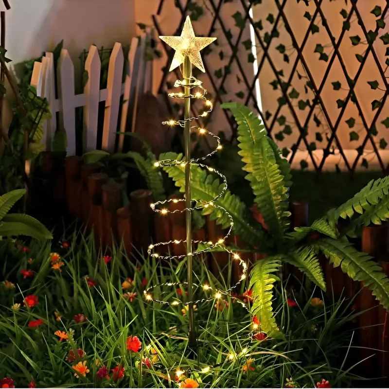 Set 2 Brazi Solari cu Stea 85cm, Alb Cald, IP65