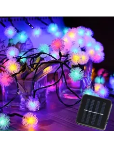 Instalatie solara tip bugarasi de zapada cu 50 leduri multicolor