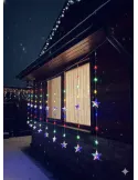 Perdea 3x1m cu Stele, 112m led, dual RGB/ alb cald, 8 jocuri de lumini, interconectabila