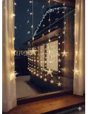Perdea 3x1m cu Stele, 112m led, dual RGB/ alb cald, 8 jocuri de lumini, interconectabila