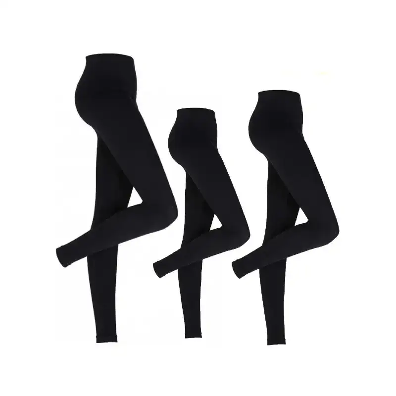 Set 3 colanți călduroși vătuiți, 380 DEN, mărime universală, negru