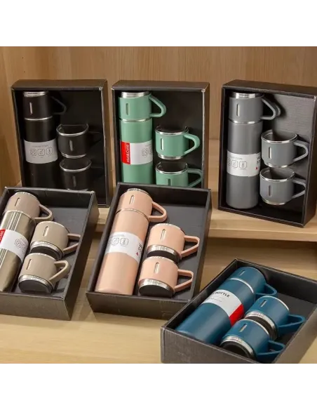 Set cadou 4 piese – Termos 500 ml cu 3 cești