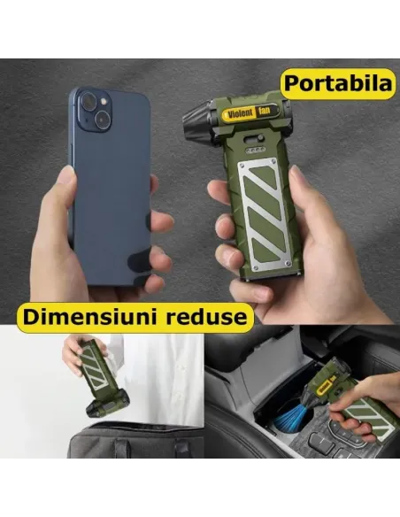 Suflantă Turbo Fără Fir 110.000 RPM, Baterie 4000mAh | Red-Mag