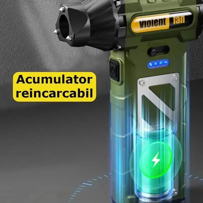 Suflantă Turbo Fără Fir 110.000 RPM, Baterie 4000mAh | Red-Mag