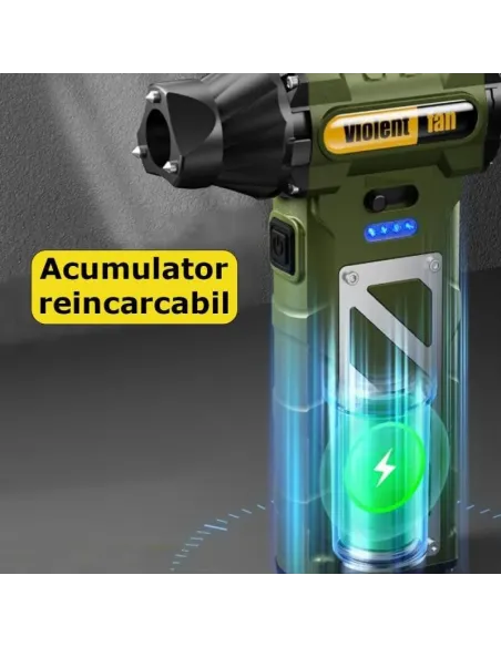 Suflantă Turbo Fără Fir 110.000 RPM, Baterie 4000mAh | Red-Mag