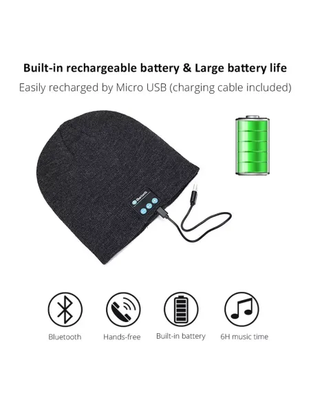 Caciula Muzicala Fes Unisex cu Functie Bluetooth