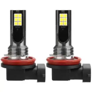 Set 2 Becuri auto LED H11 / H8 putere 60w 12LED SMD, temperatura 6000K, 6800lm