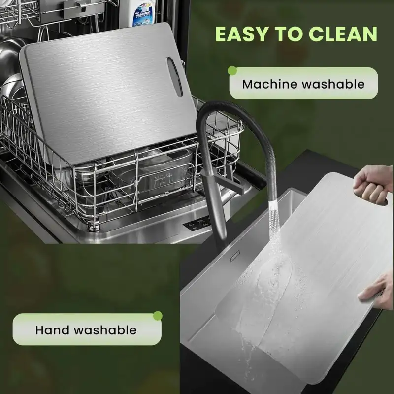 Set 3 tocătoare din titan, impermeabile, cu utilizare pe ambele fețe – 34×23 / 30×20 / 24×15 cm