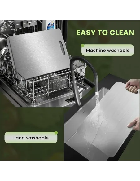 Set 3 tocătoare din titan, impermeabile, cu utilizare pe ambele fețe – 34×23 / 30×20 / 24×15 cm