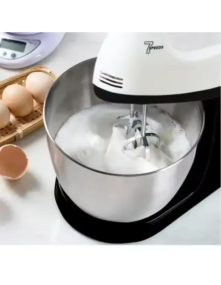 Mixer cu bol Jubake, Putere 350W, 7 Viteze Ajustabile