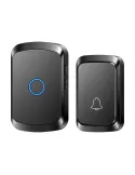 Sonerie Wireless Inteligenta, 300m, 60 Melodii, 5 Niveluri Volum, Acumulator Reincarcabil, Negru